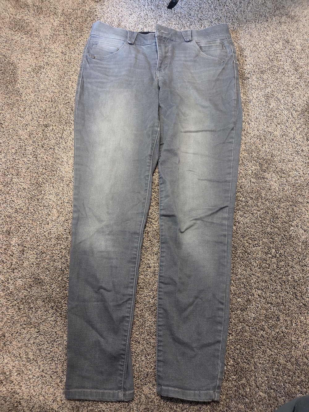 Democracy Sz 10 Absolution Women's Mid-Rise Skinny Jeans in Gray